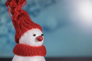 Bonhomme de neige avec bonnet